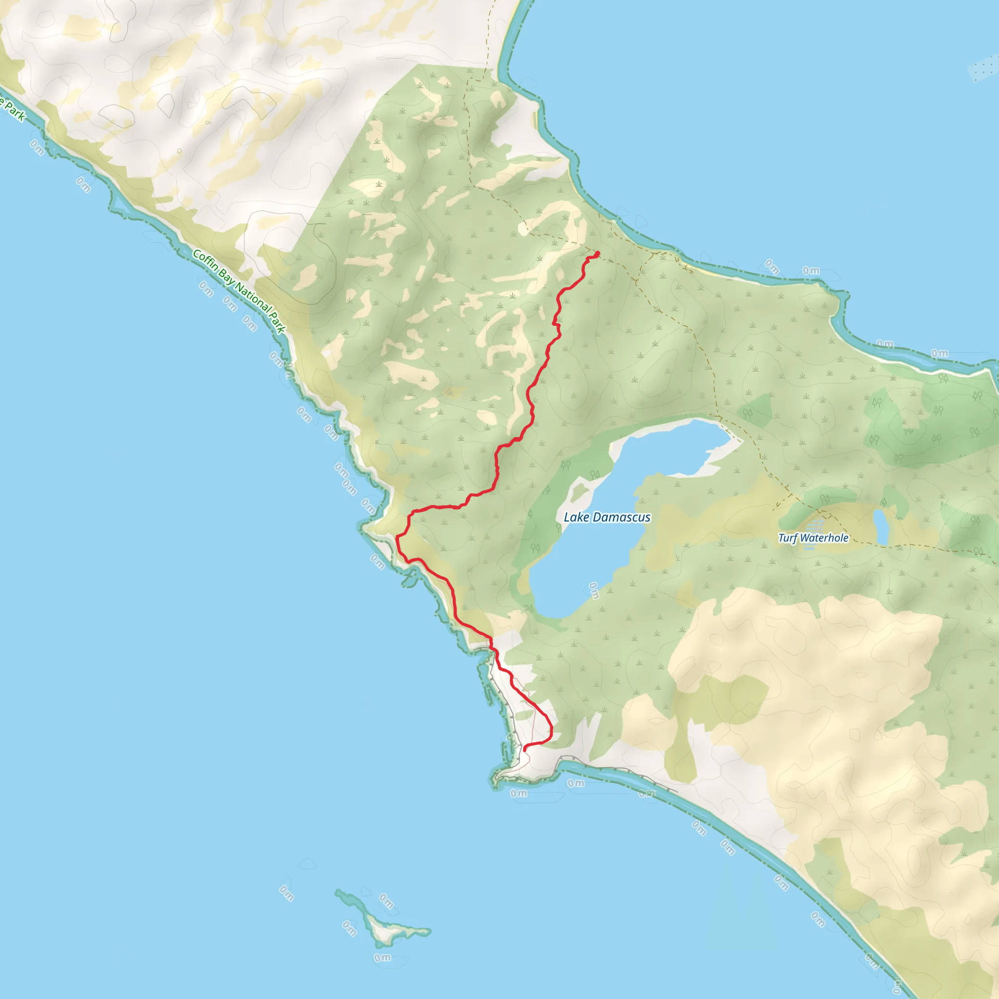 Black Rocks Track mobile static map