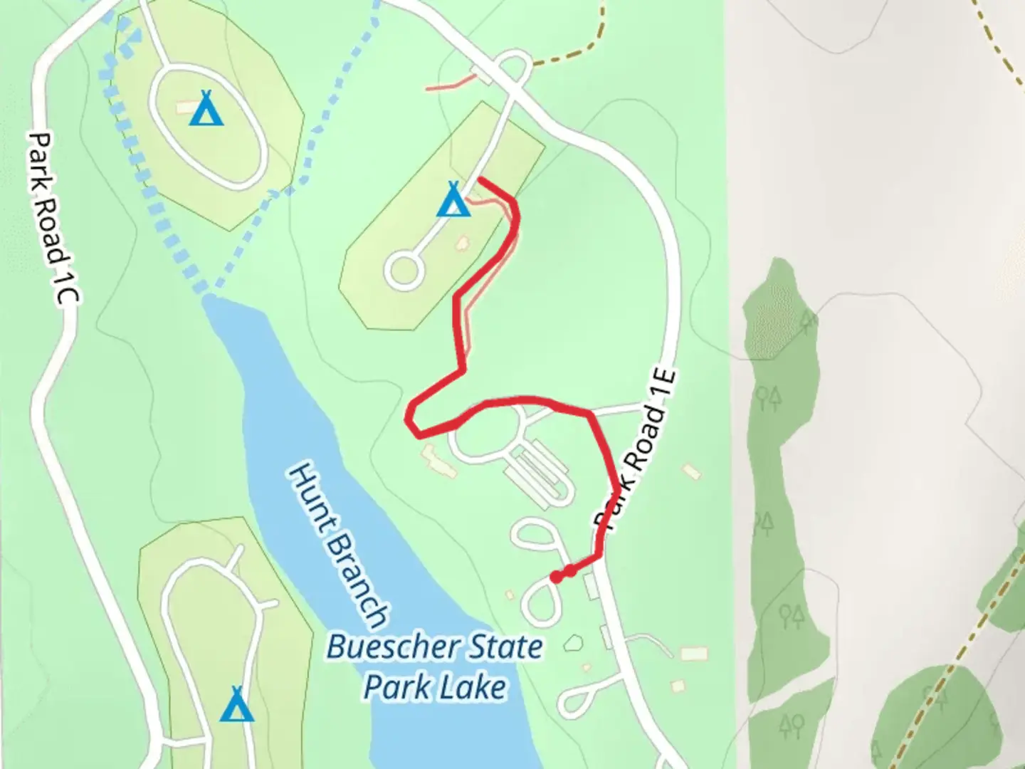 An image depicting the trail CCC Crossover Trail and its surrounding area.