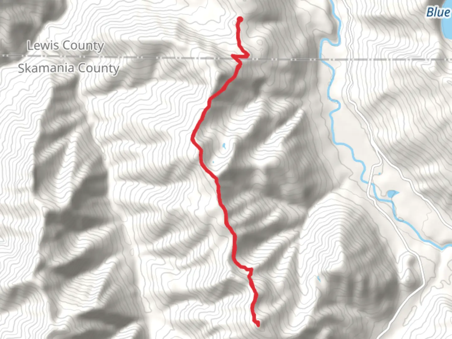 An image depicting the trail Sunrise Peak Trail and its surrounding area.