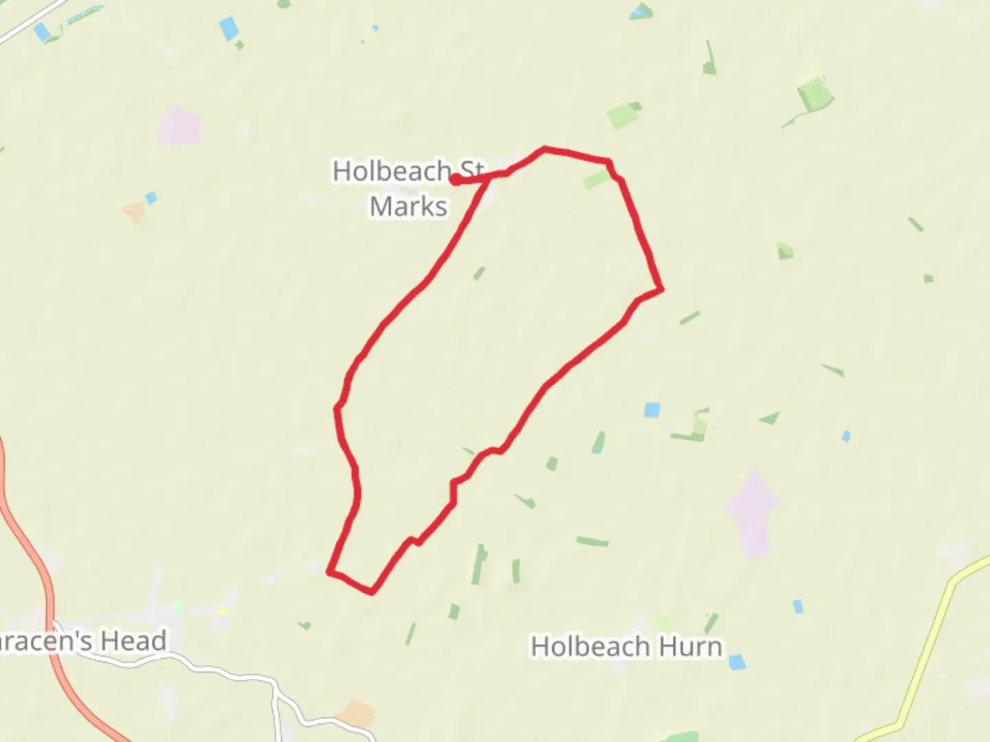 An image depicting the trail Holbeach Marsh Loop and its surrounding area.