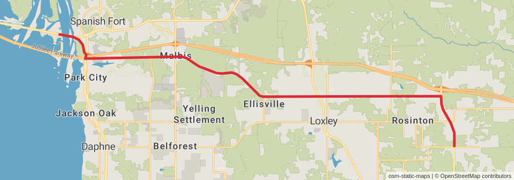 American Perimeter Trail - The South Primary stage 45 Map