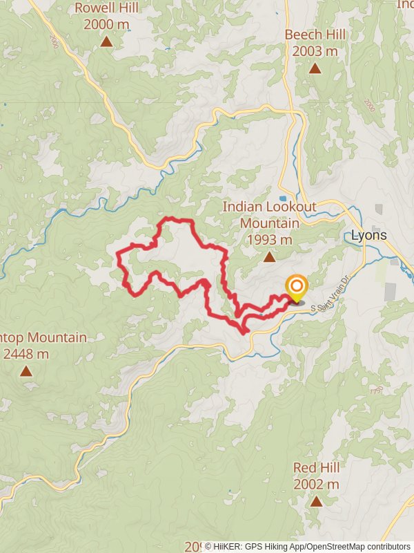 Night Hawk Trail, Bitterbrush Trail and Nelson Loop mobile static map