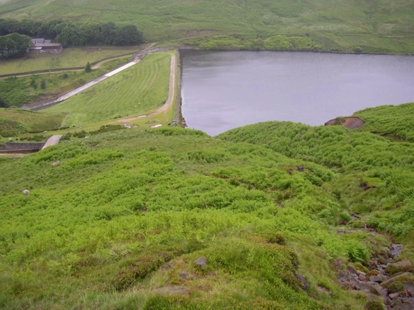 An image depicting the trail Great Hey Cote and Wessenden Reservoir Walk and its surrounding area.