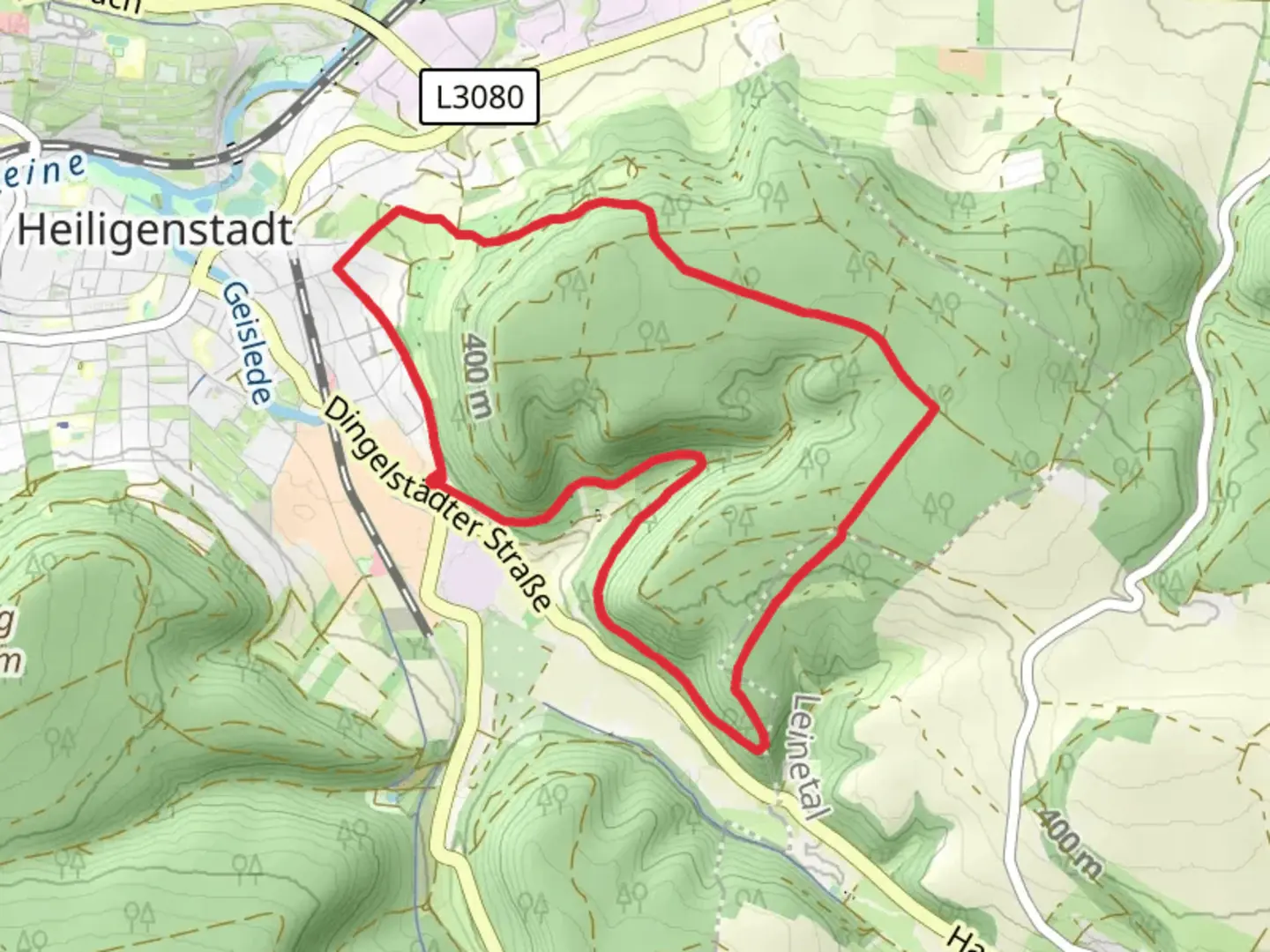An image depicting the trail Duen Rundwanderweg and its surrounding area.