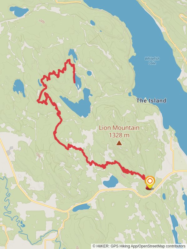 Little Beaver Lake and Rainbow Lake via Whitefish Trail