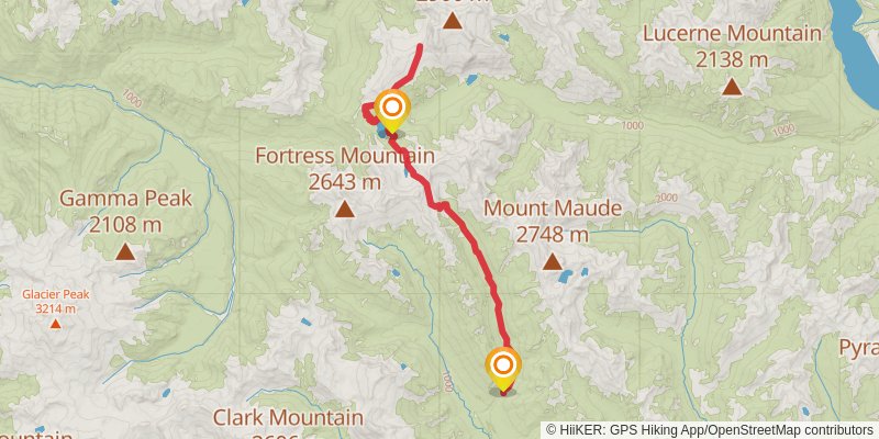 North Star Basin Traverse Trail stage 3 Map