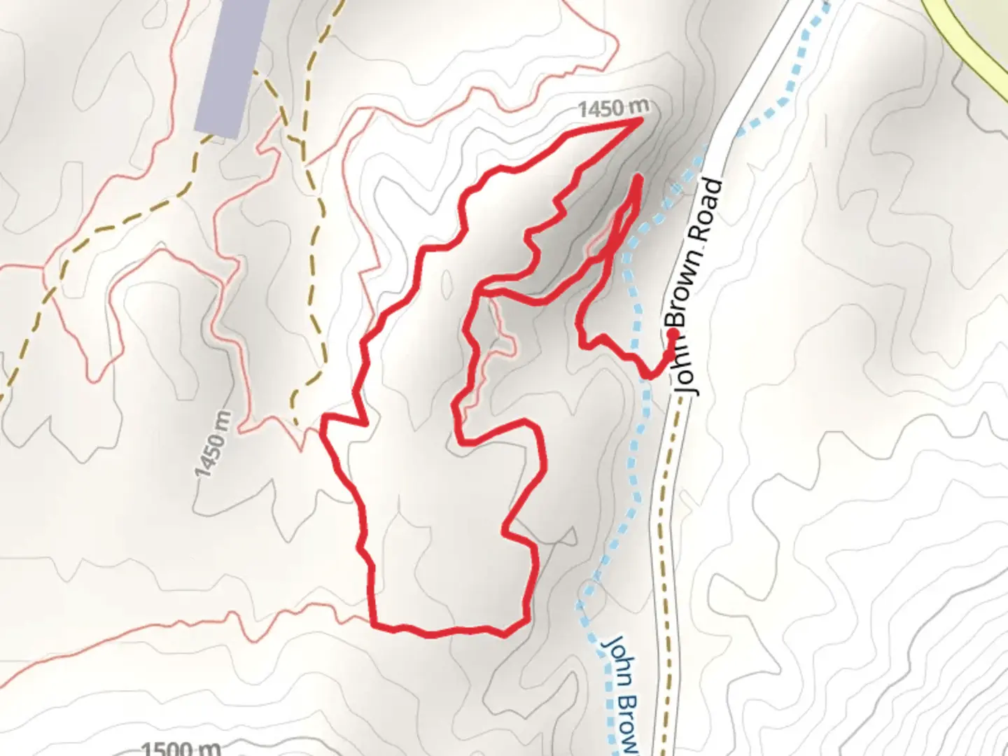 An image depicting the trail Dynamite Trail and Vista Grande Loop and its surrounding area.