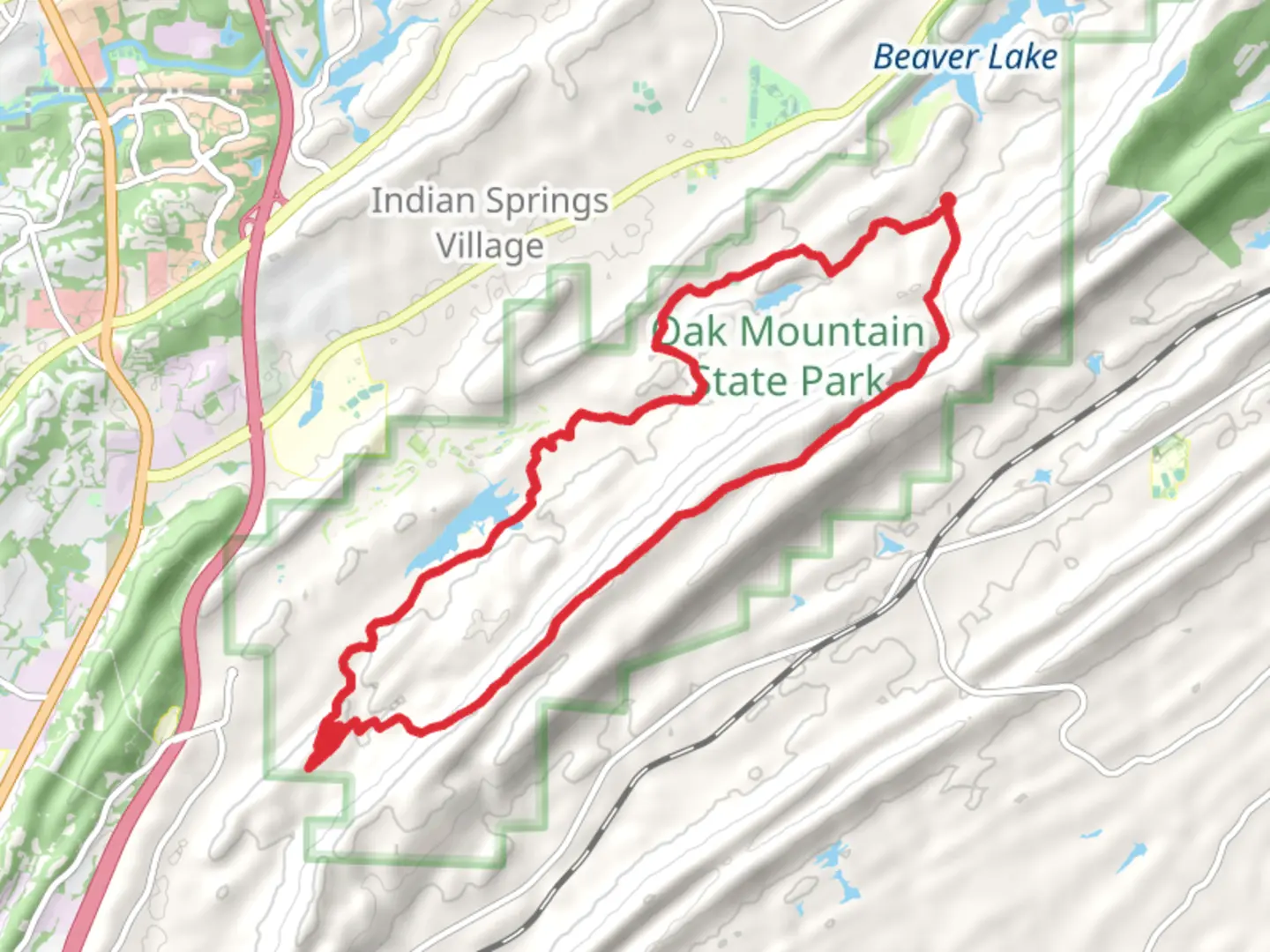 An image depicting the trail West Ridge Trail, Johnson Mountain and The Chimneys Loop and its surrounding area.