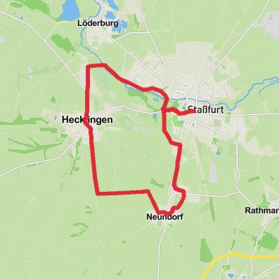 Stabfurt and Hecklingen Loop mobile static map