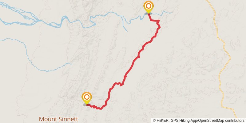 Mawson Trail stage 38 Map