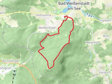 Schneeberg, Rudolfstein and Kreuzfelsen Loop via Schönlind Rudolfstein