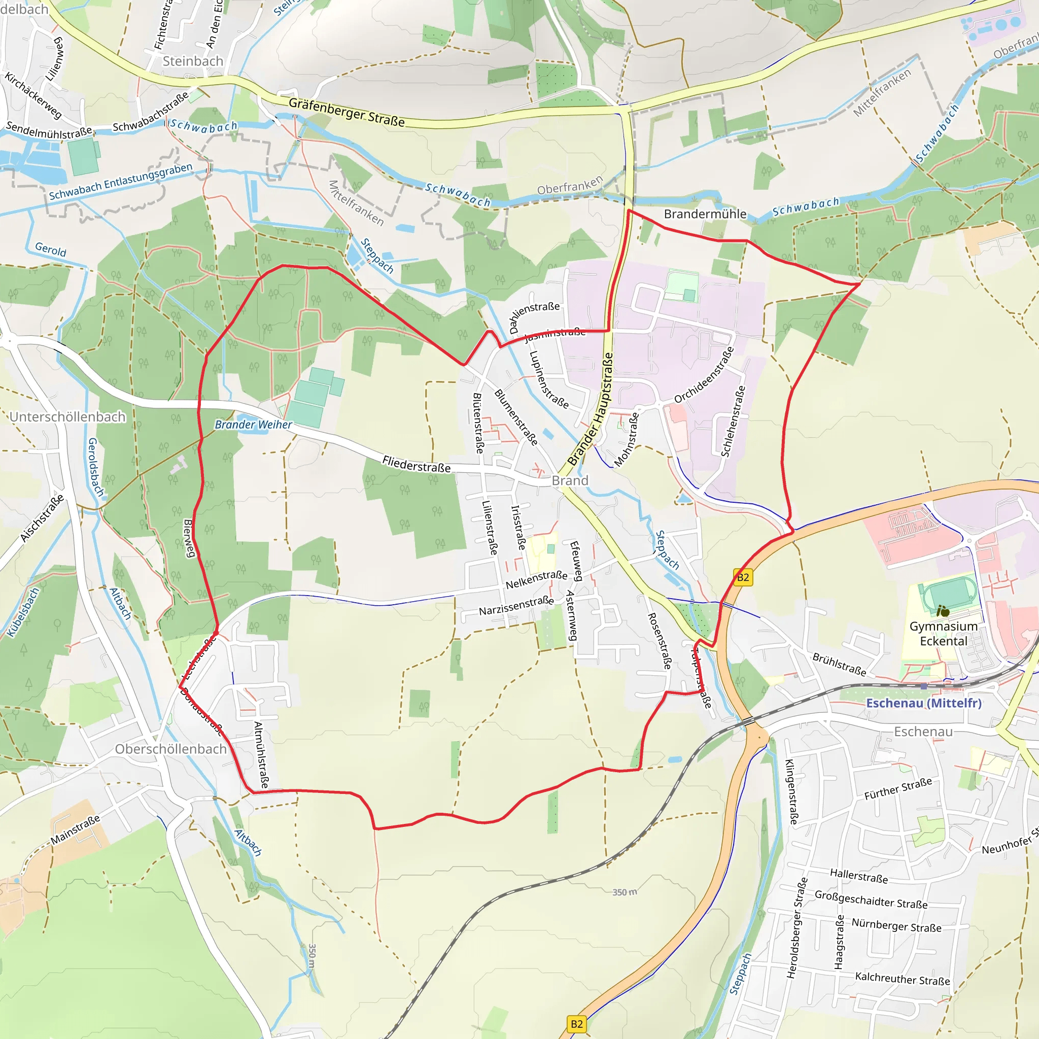 Rund um Brand Loop mobile static map