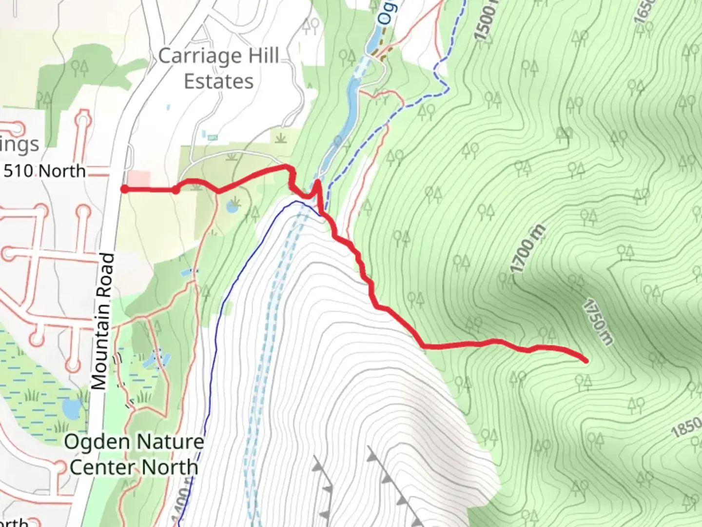 An image depicting the trail Gamer Canyon Trail and its surrounding area.