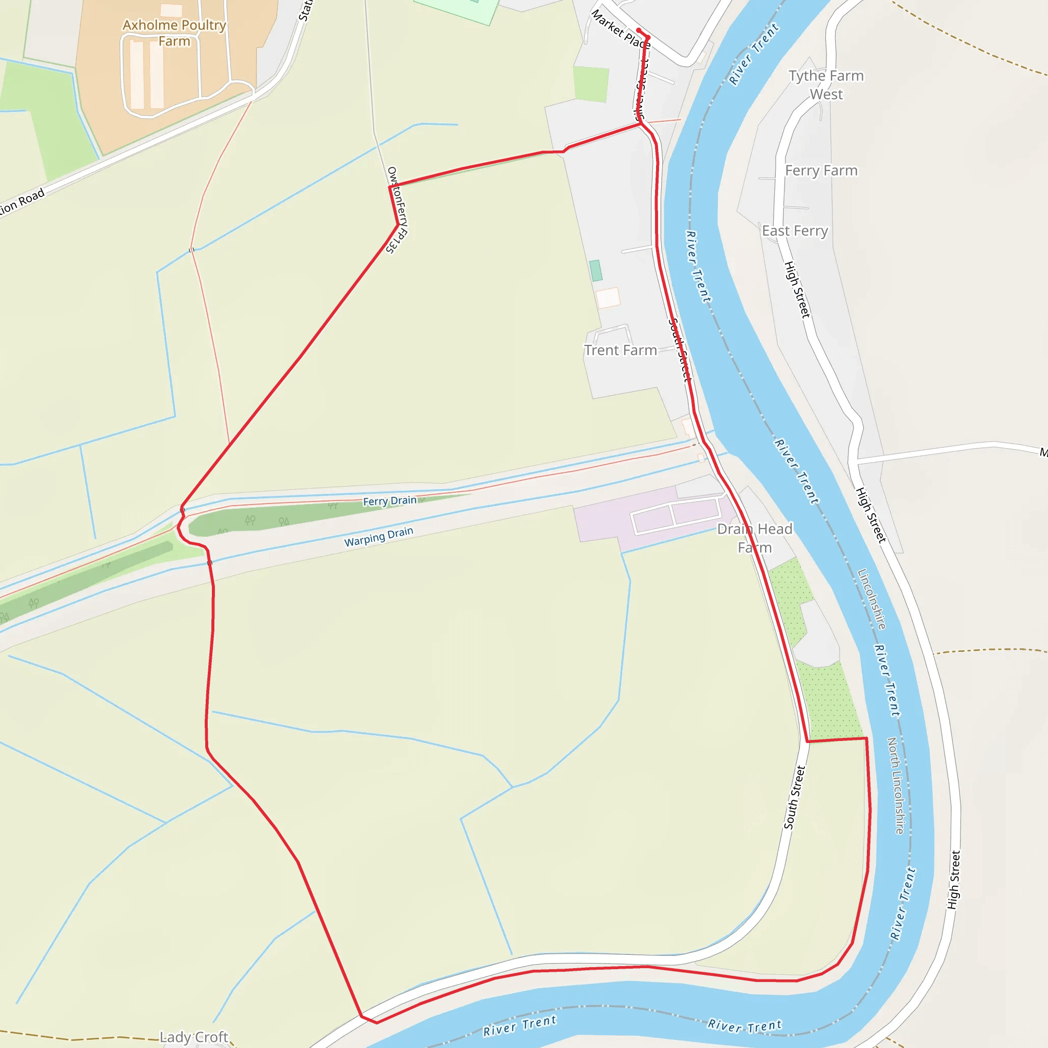 Owstonferry Loop mobile static map