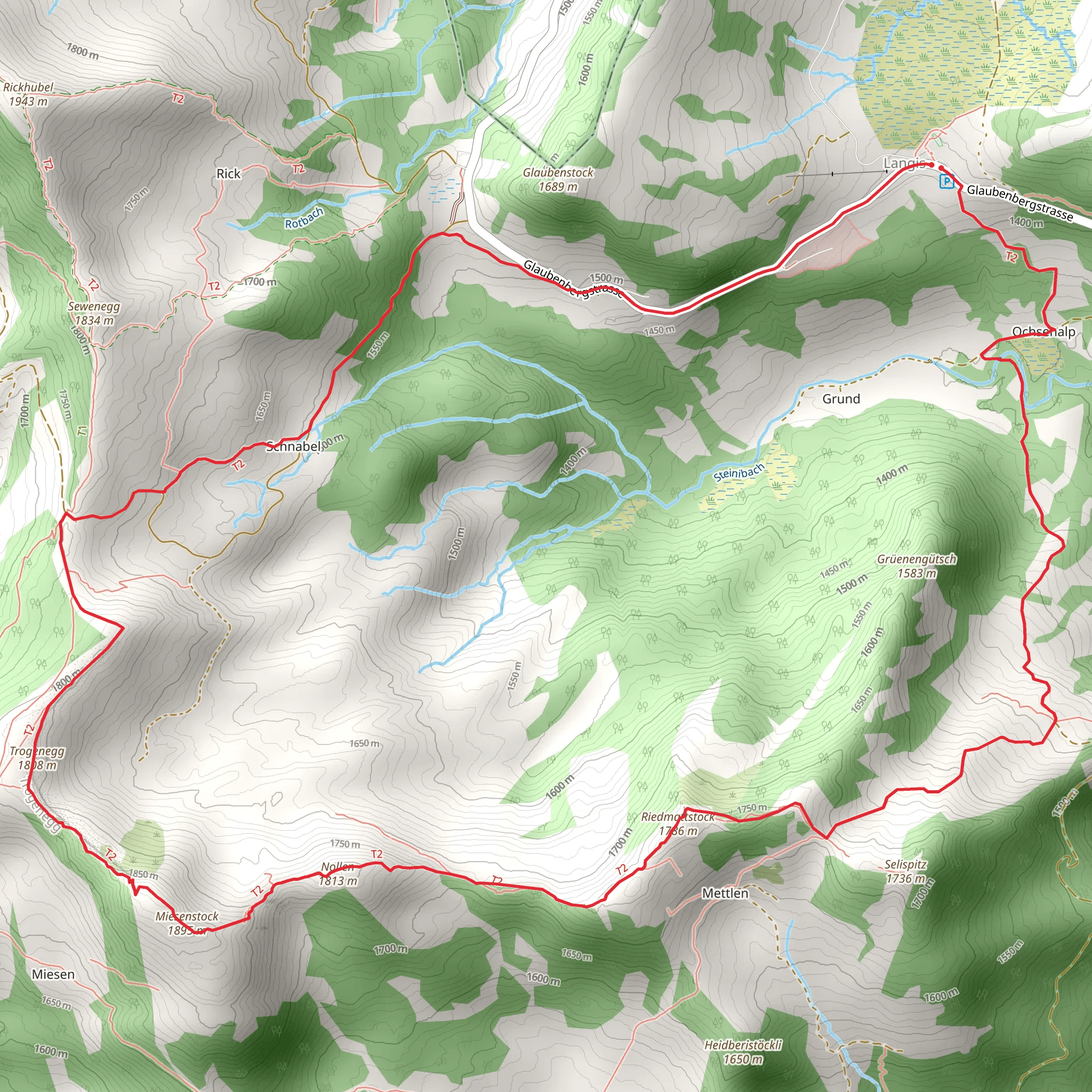 Langis - Miesenstock - Langis mobile static map