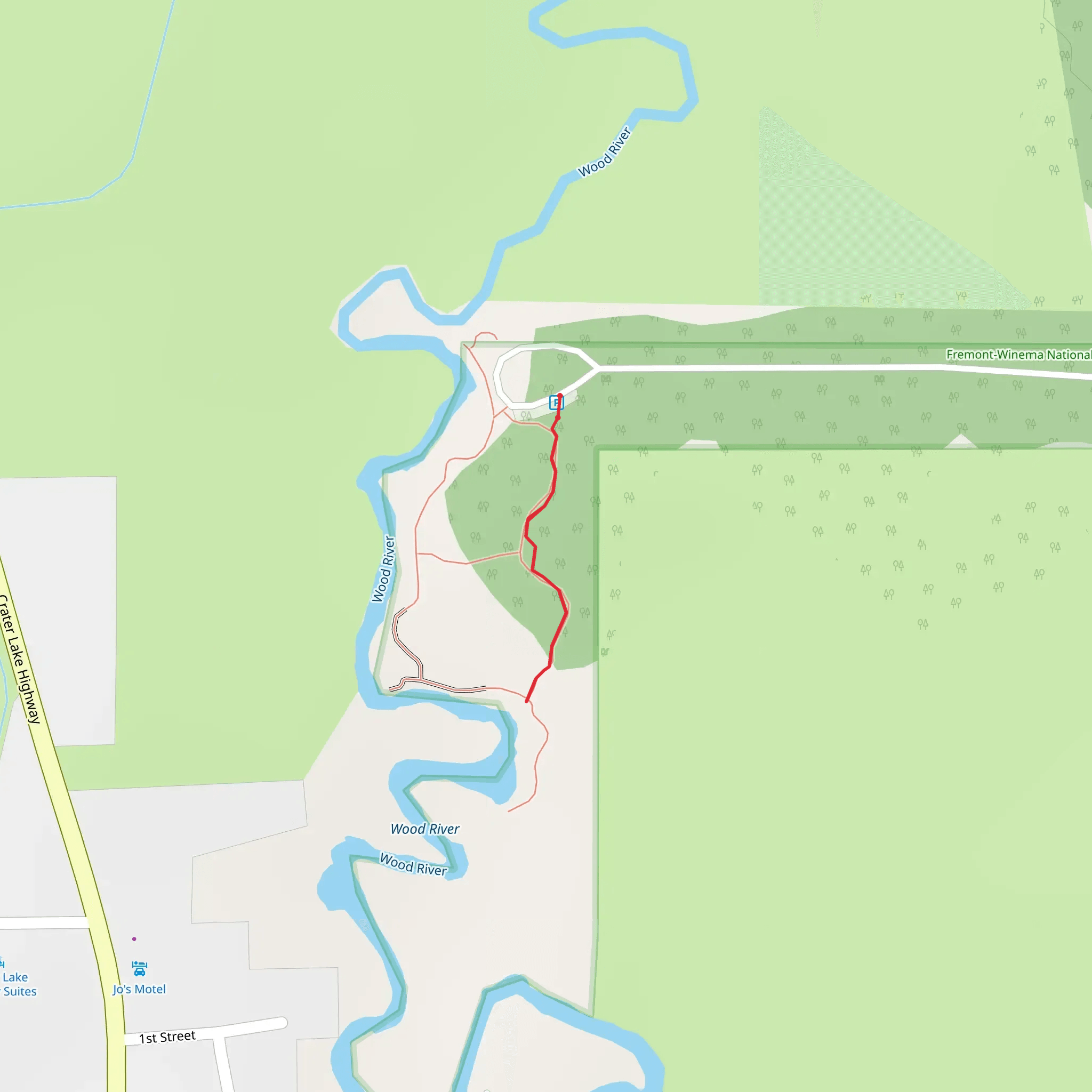 Wood River East Trail mobile static map