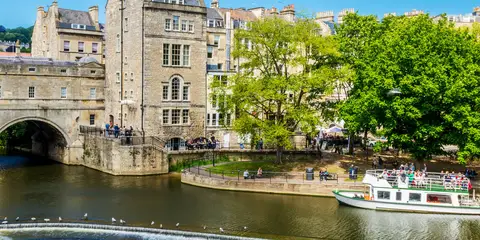 An image depicting the trail Bath to Keynsham over Kelston Round Hill and its surrounding area.