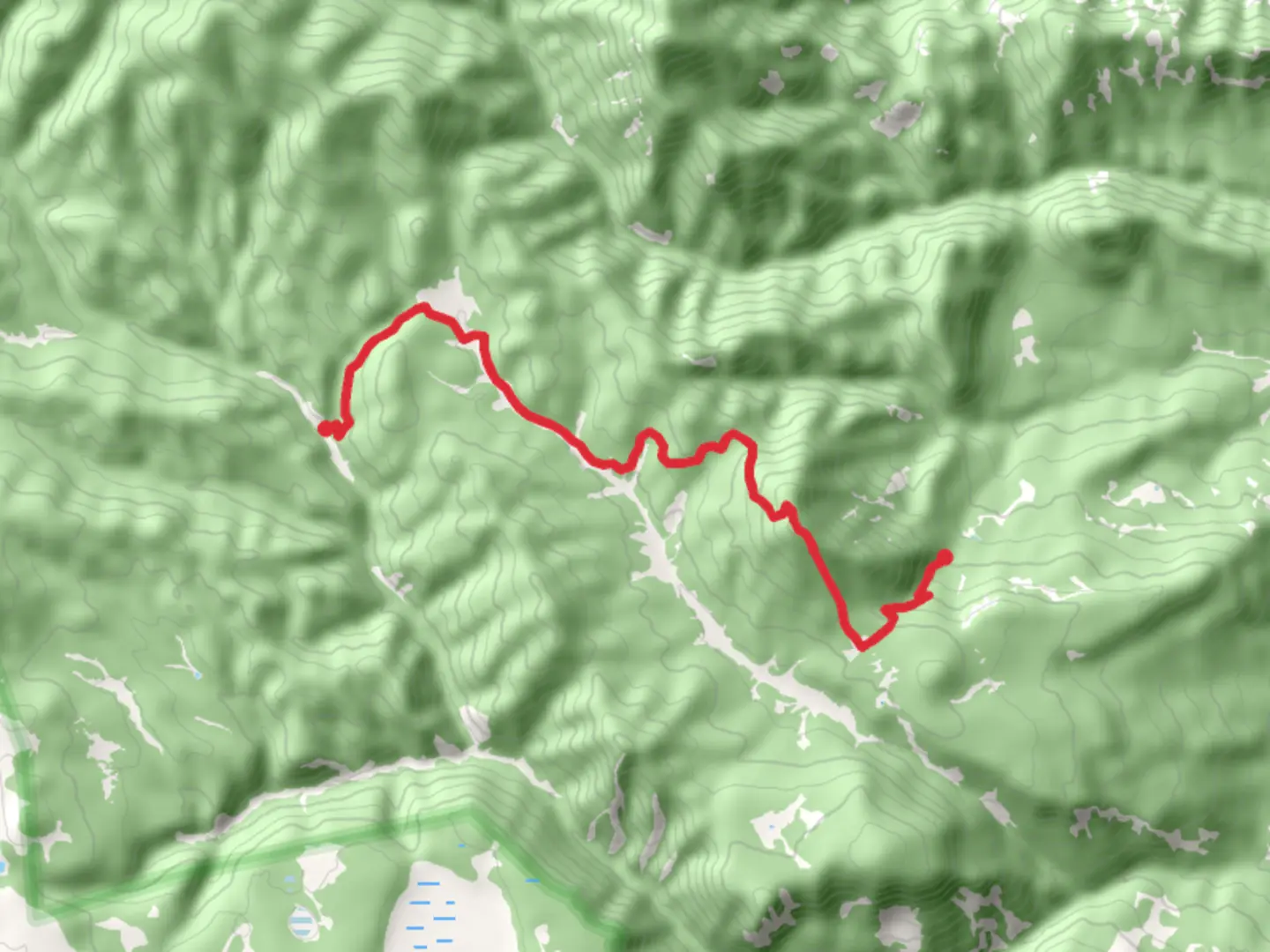 An image depicting the trail Trail Peak via Bonito Creek and its surrounding area.