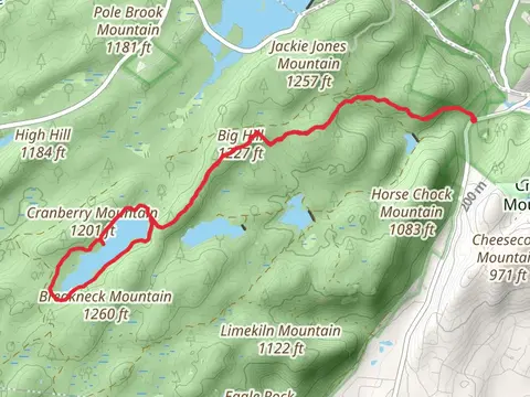 Breakneck Pond and Big Hill Loop from Call Hollow Road