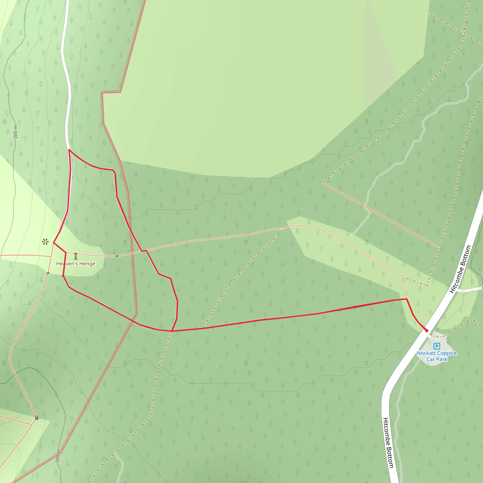 Heaven's Gate Longleat Loop mobile static map