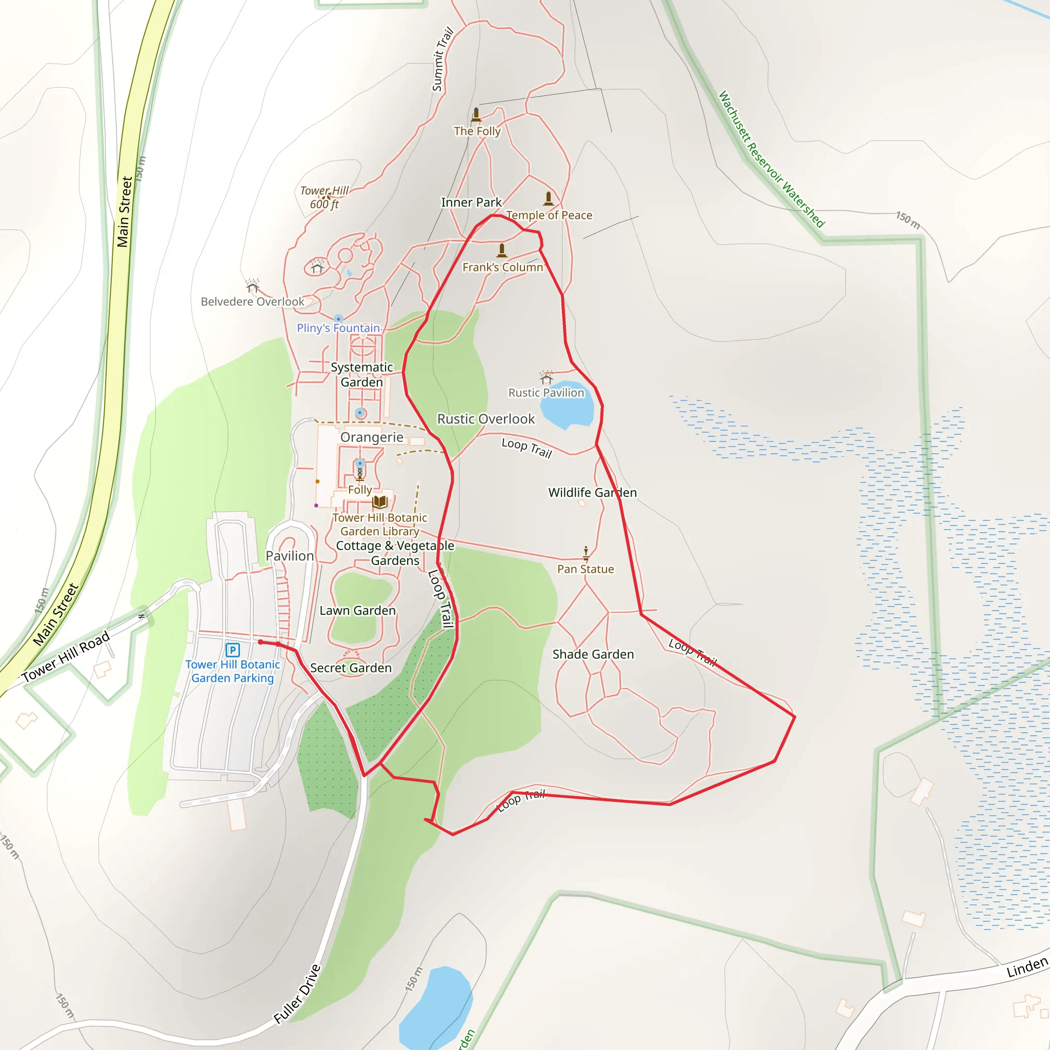 Wildlife Refuge Pond Loop mobile static map