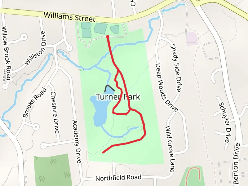 Loop around Turner Park Pond