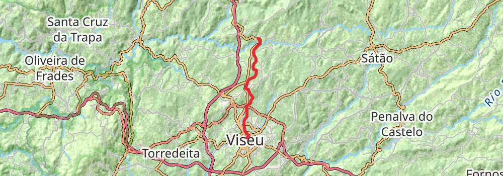 Camino Portugues do Interior stage 2 Map