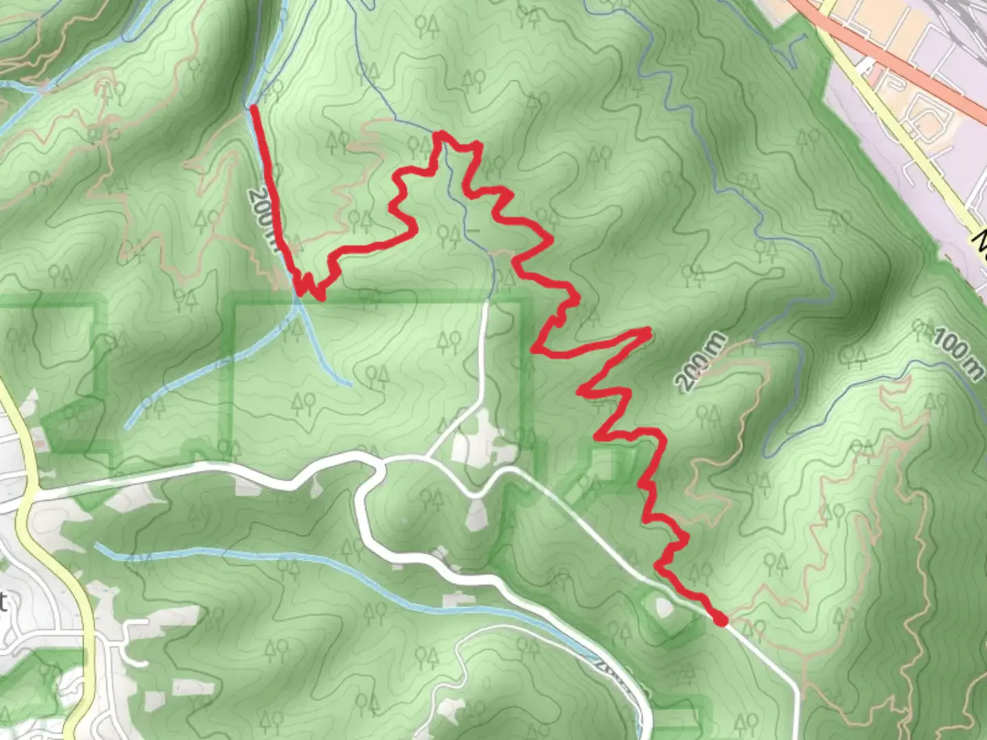 An image depicting the trail Wildwood Trail and Nature Trail and its surrounding area.