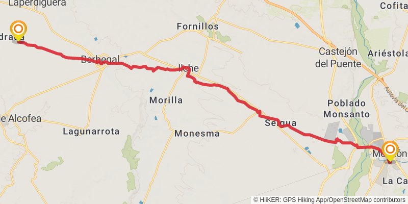 Camino Catalan stage 12 Map