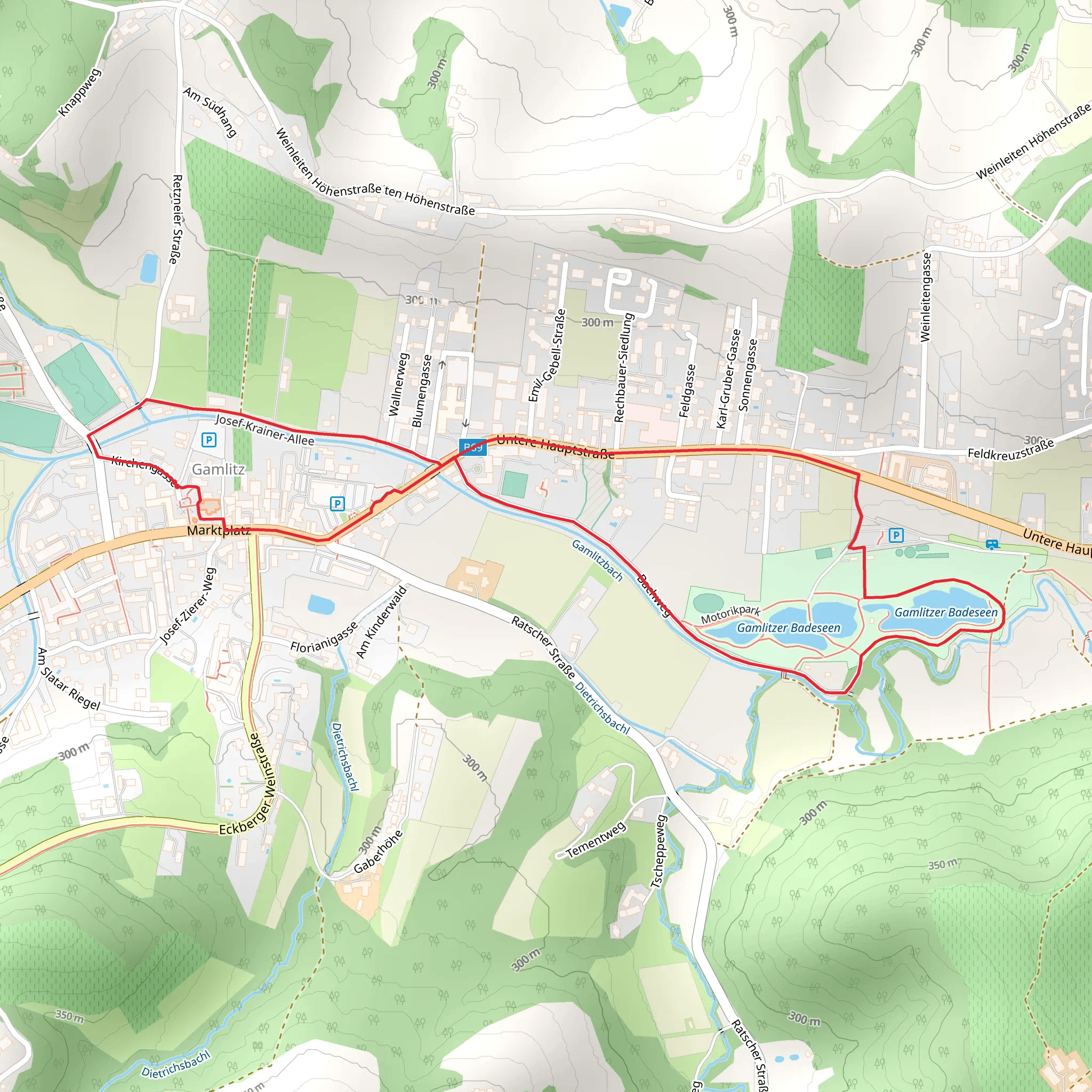 Gamlitzer Ortswanderweg mobile static map