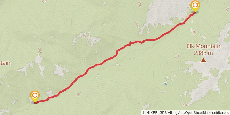 Firebrand Trail to Ole Creek stage 2 Map