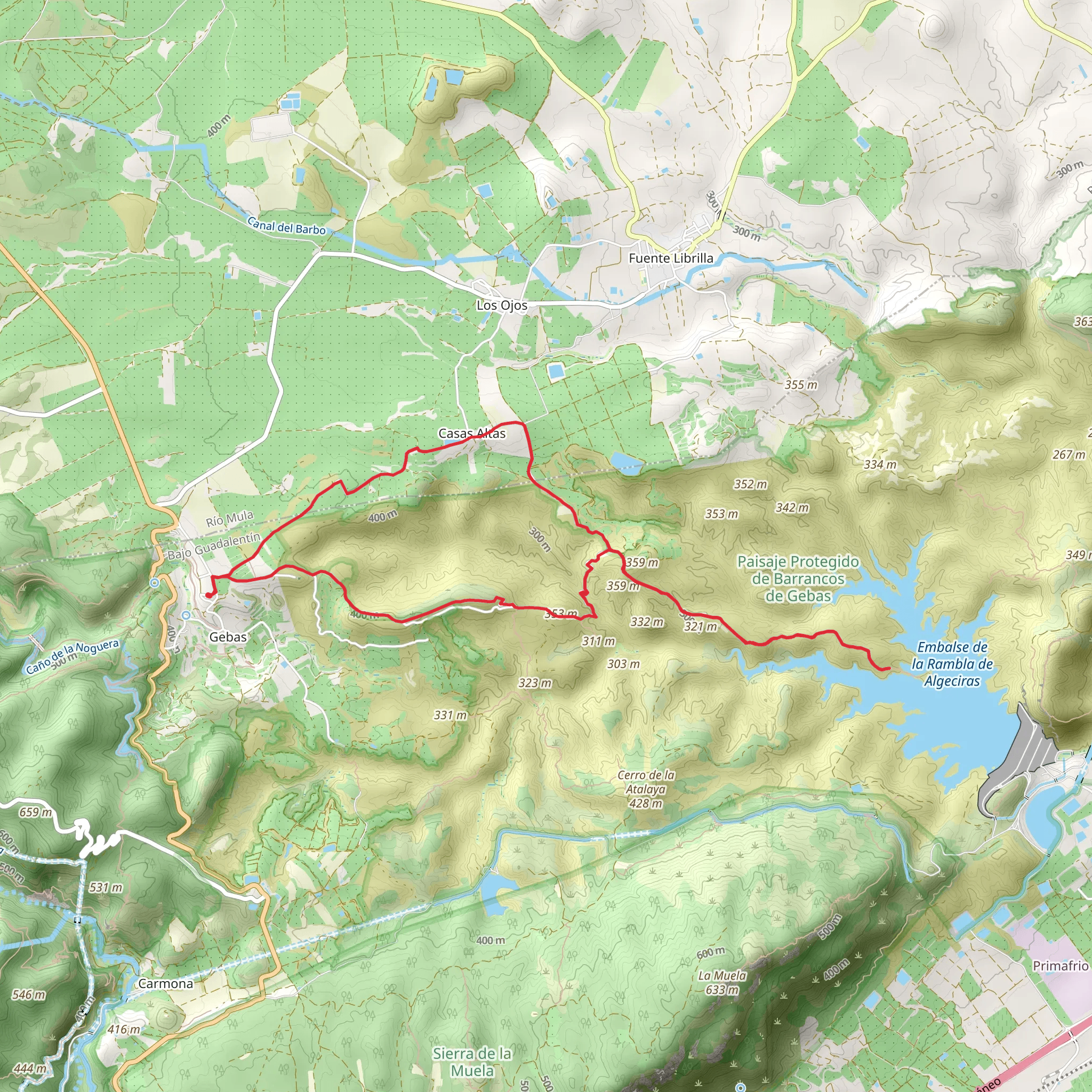 Path of the Azagadores PR MU 92 mobile static map