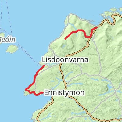 Burren Way and Cliffs of Moher 4-Day Moderate Tour (Hillwalk Tours) mobile static map