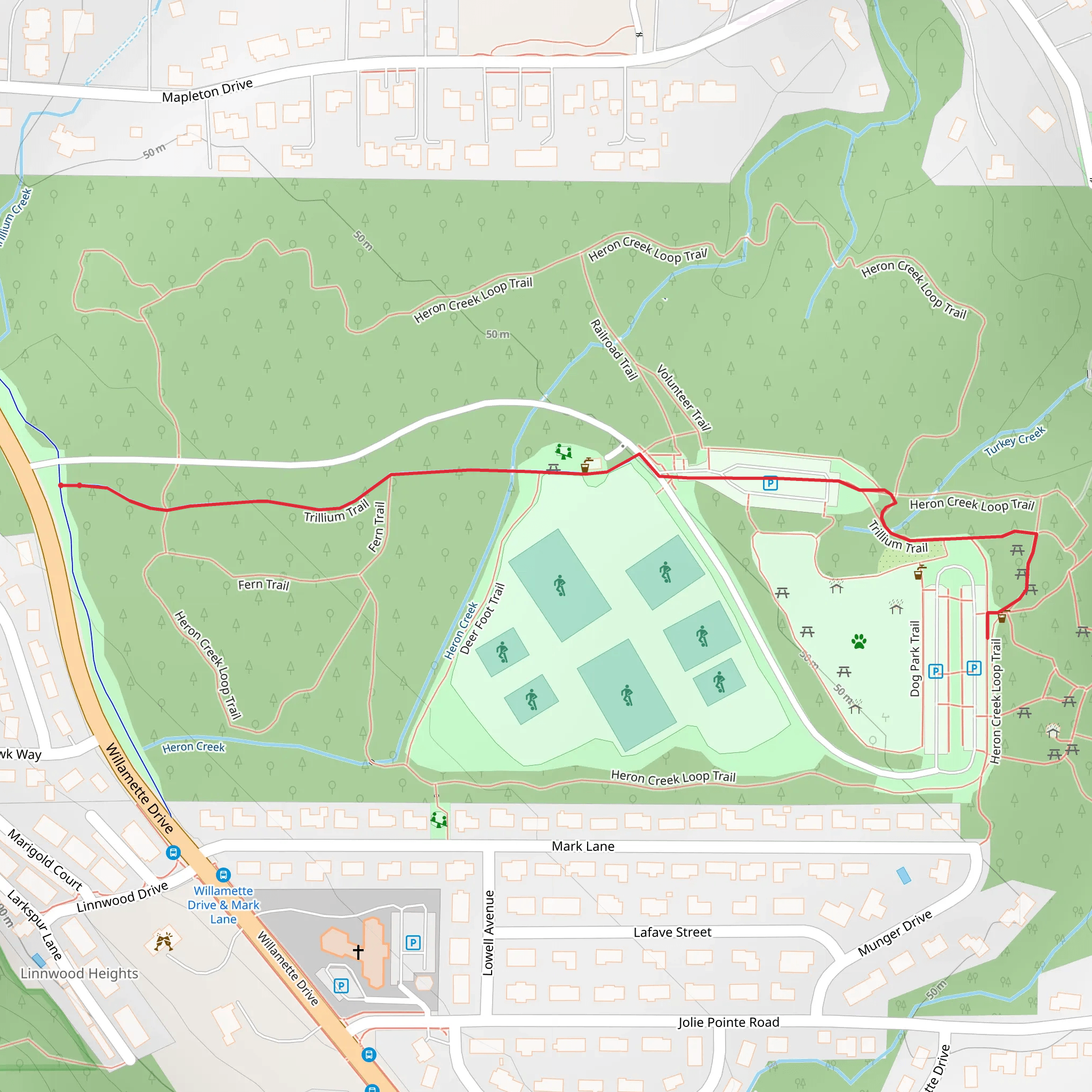 Heron Creek Walk mobile static map