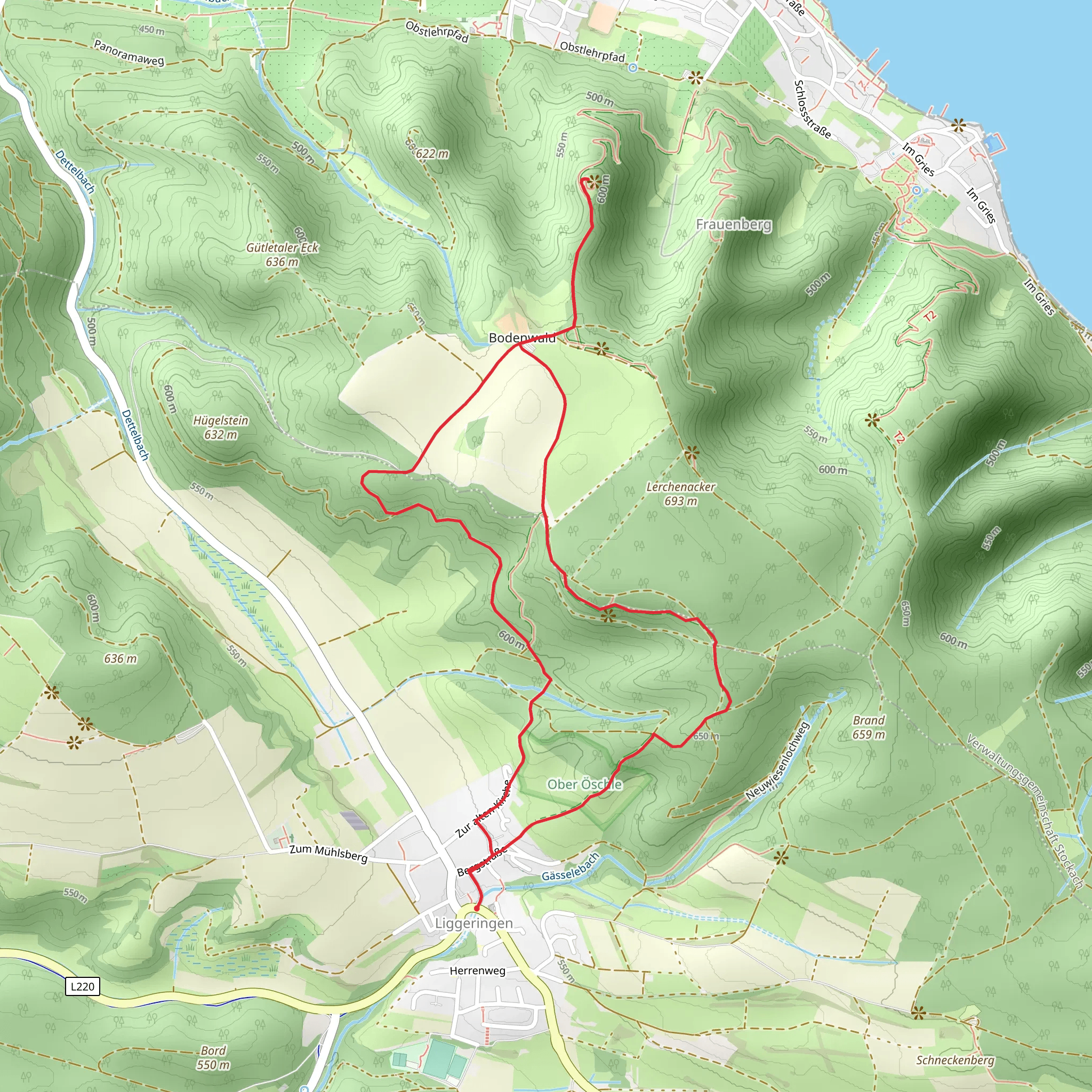 Altbodman Loop - Liggeringen mobile static map