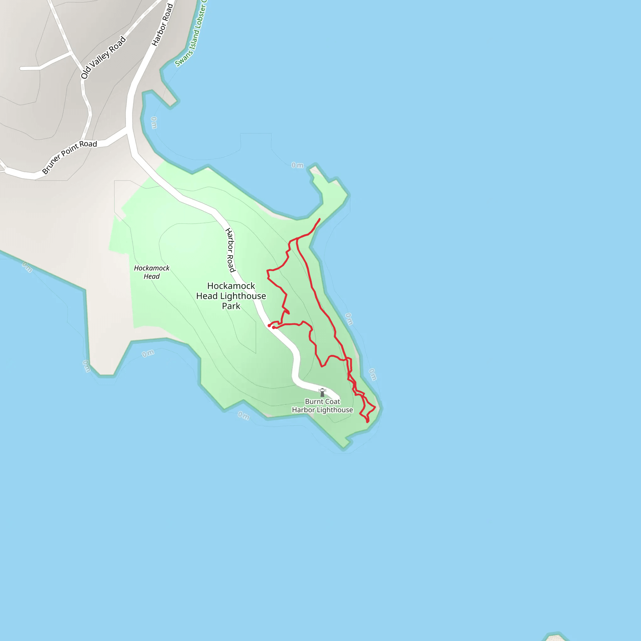 Harbor Road Loop Trail mobile static map