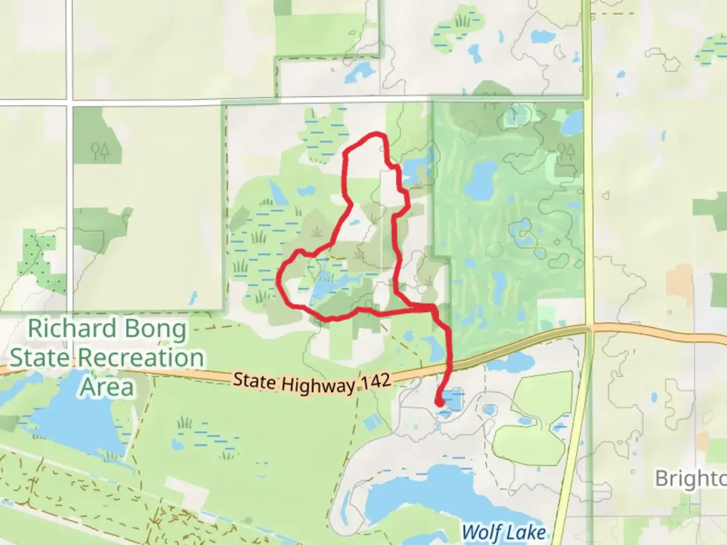 An image depicting the trail Vandenboom Road Loop and its surrounding area.