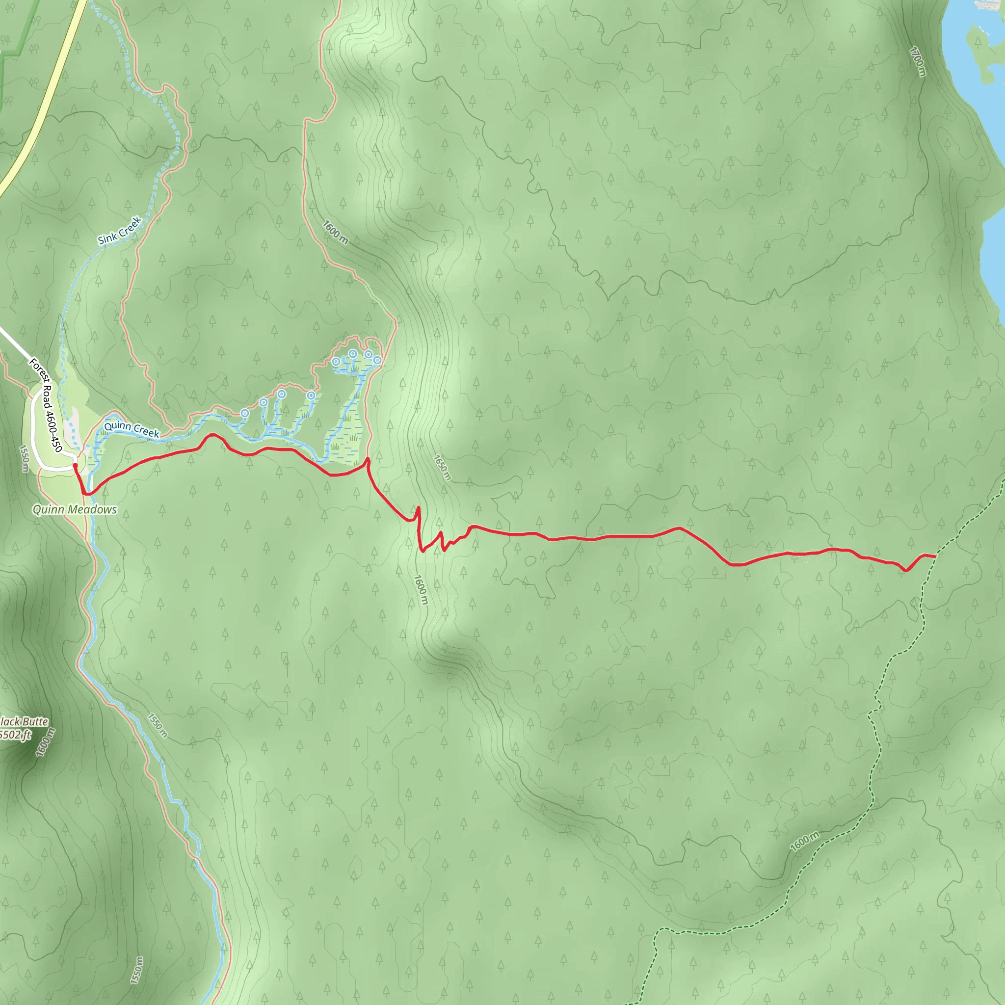 Katsuk Pond via Appaloosa Trail mobile static map
