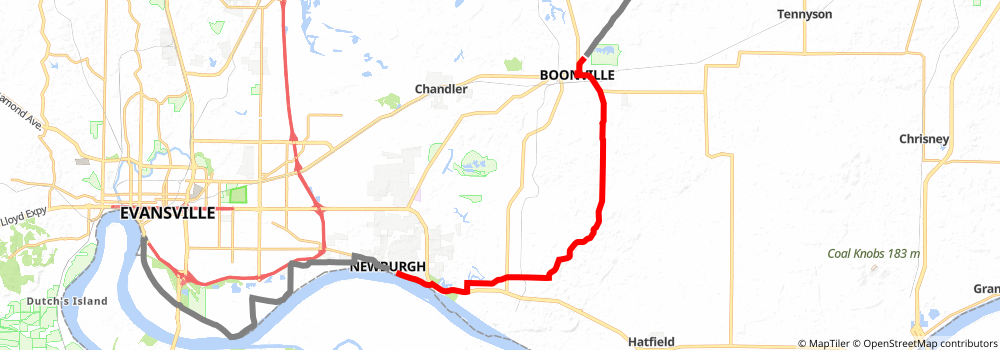 American Discovery Trail South Route stage 113 Map