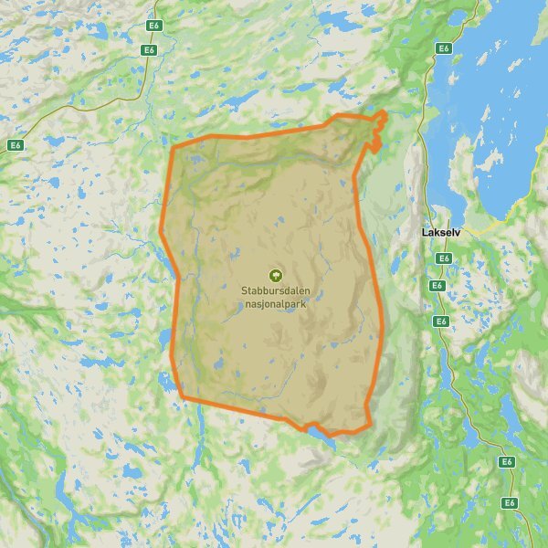 Stabbursdalen National Park mobile static map