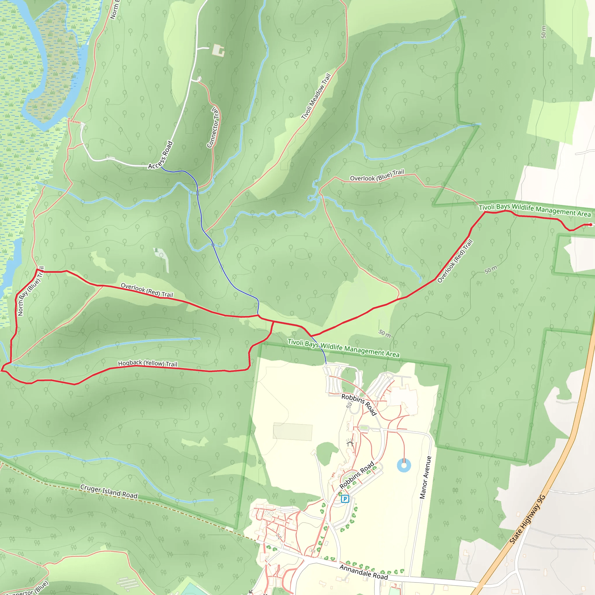 Overlook - Red Trail mobile static map