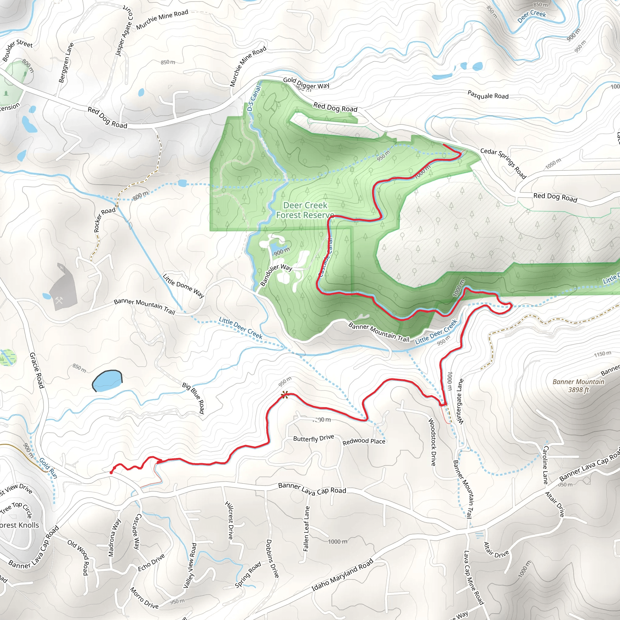 Cascade Canal Trail mobile static map