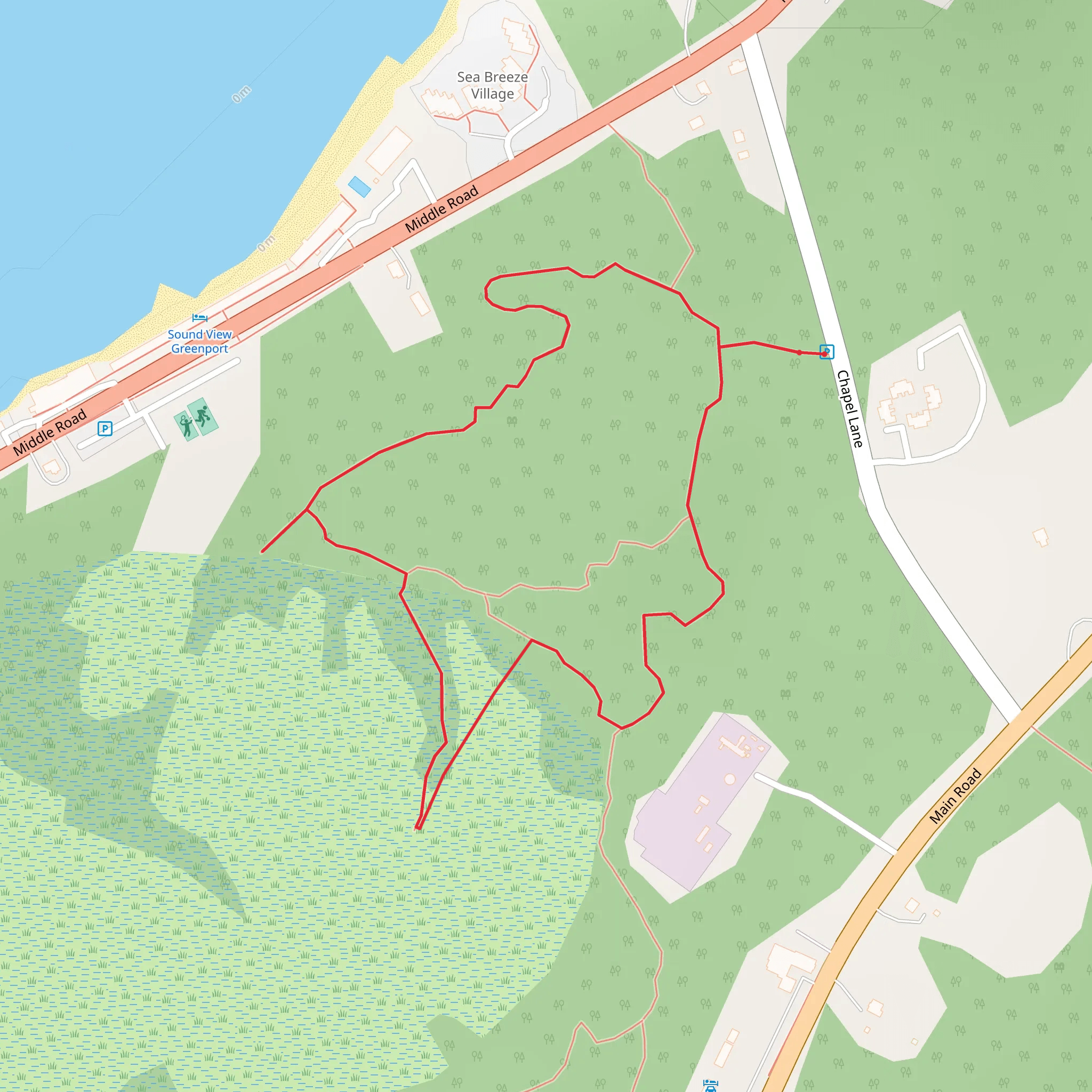 Arshamomaque Loop mobile static map