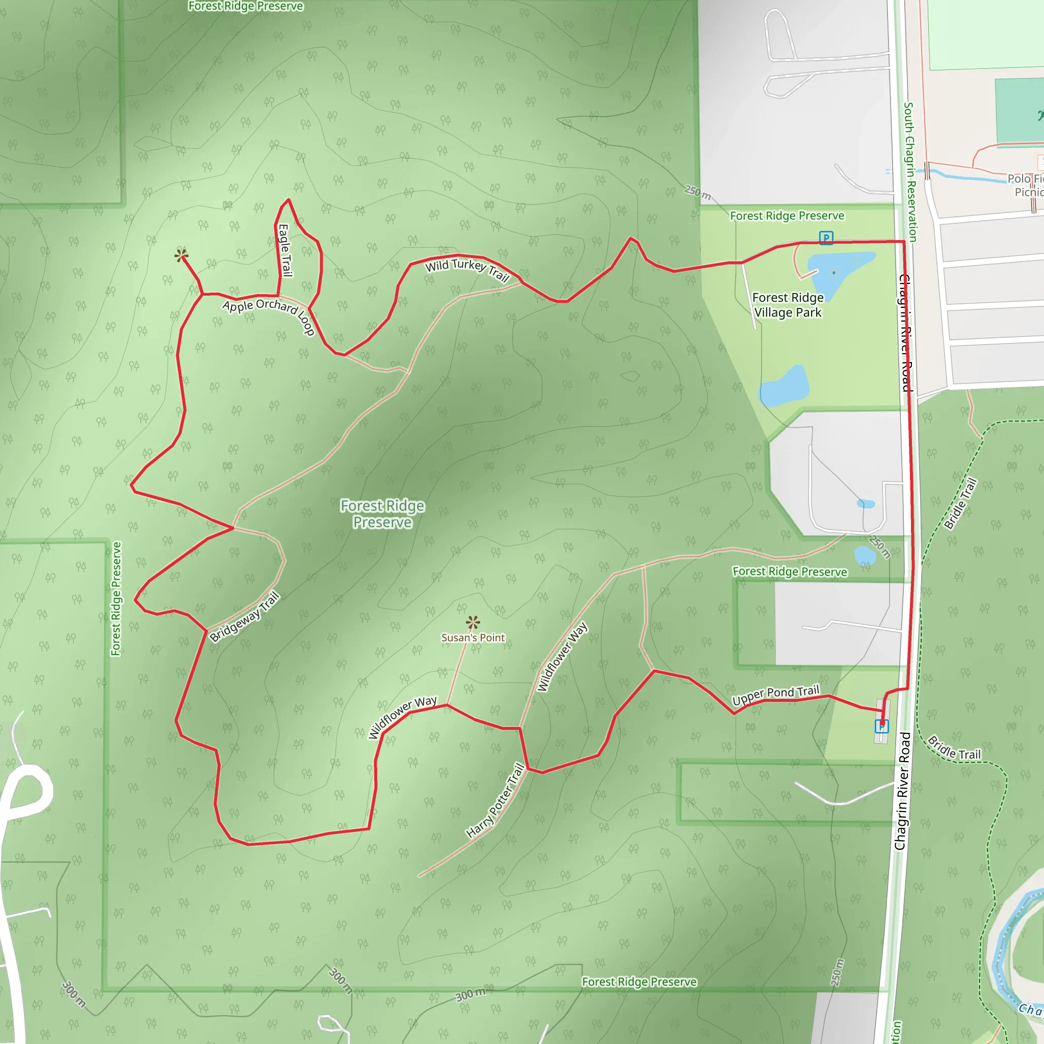Forest Ridge Preserve Loop mobile static map