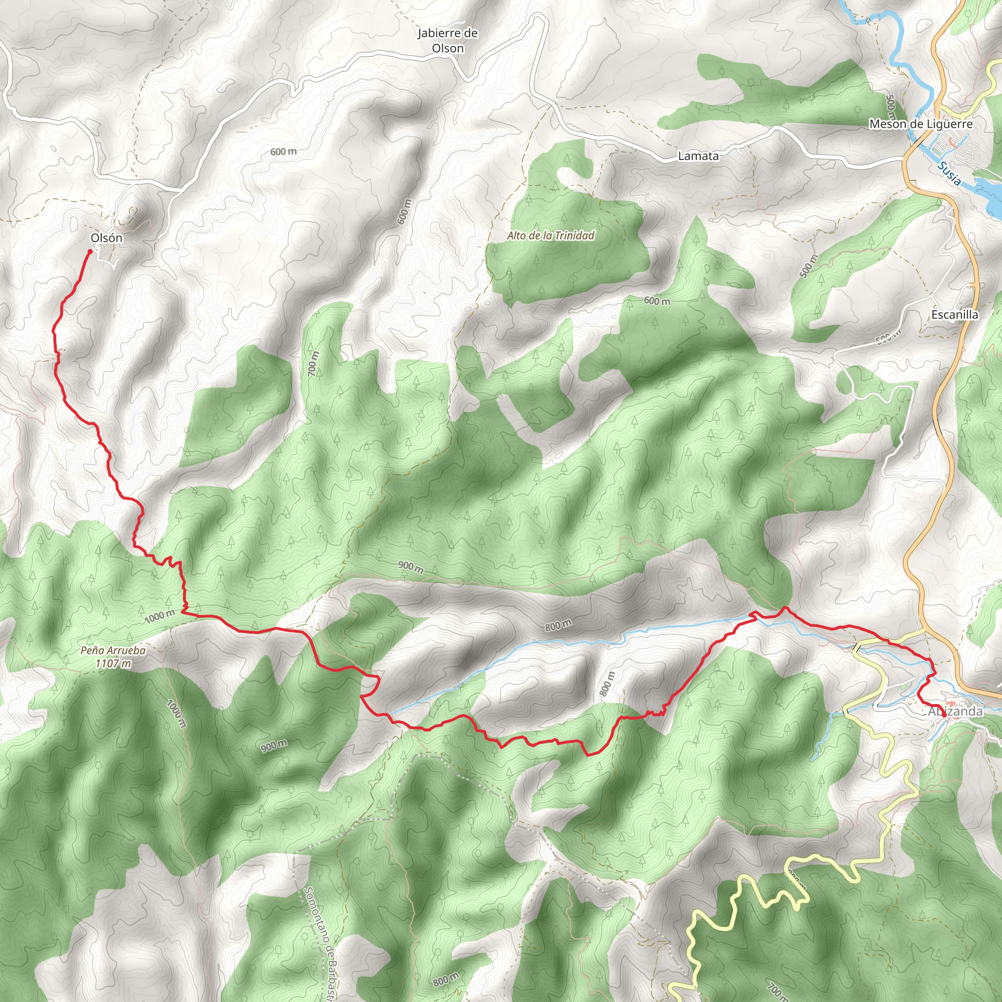 Abizanda - Olson PR HU 159 mobile static map