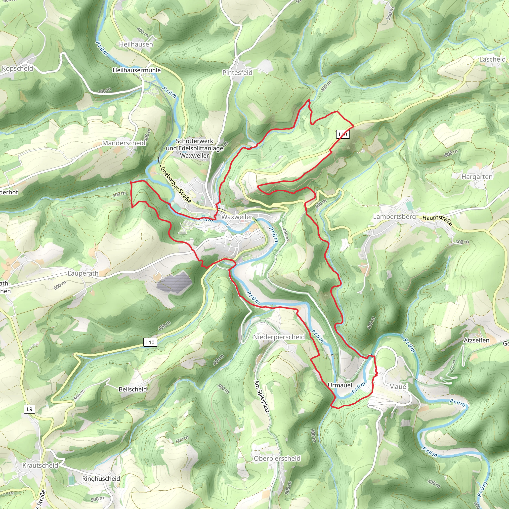 Maxweiler Loop mobile static map