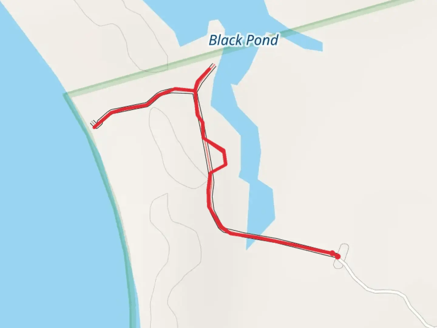 An image depicting the trail Black Pond Trail and its surrounding area.