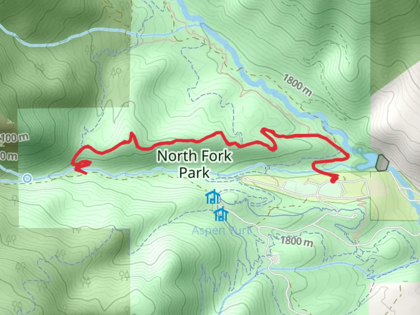 An image depicting the trail North River Trail and Bicentennial Upper Trail and its surrounding area.