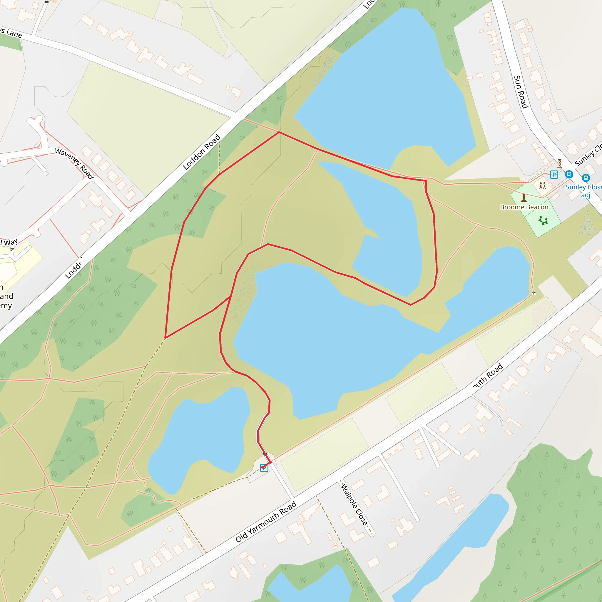 Broome Pits Loop mobile static map