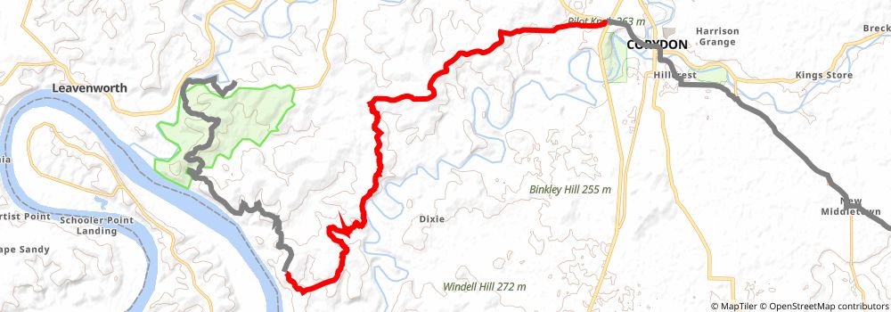 American Discovery Trail South Route stage 102 Map